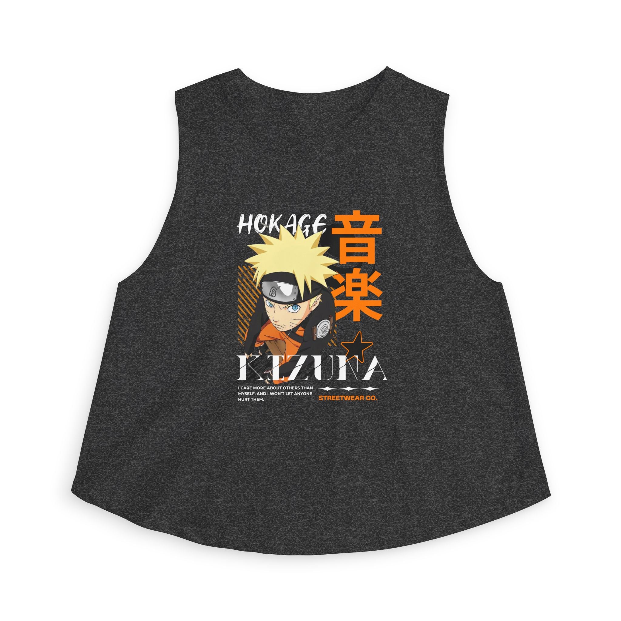 KIZUNA Naruto 'Hokage' Minato Graphic Crop Top