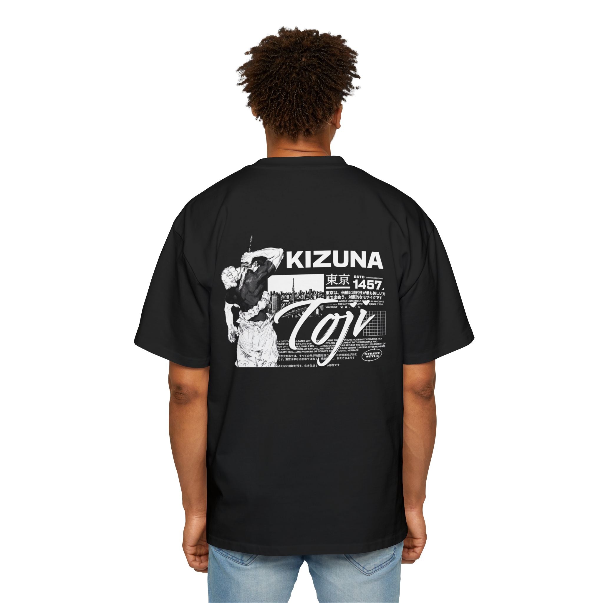 KIZUNA Toji Vintage Anime Oversized Tee