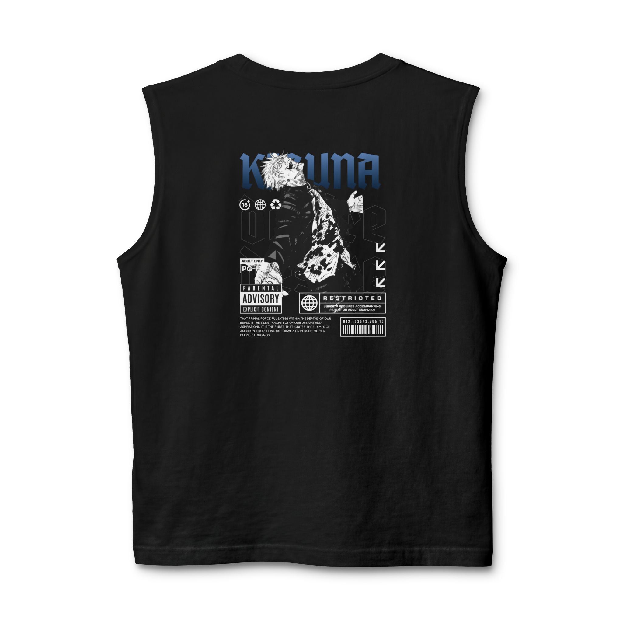 KIZUNA Anime Noir Graphic Muscle Tank
