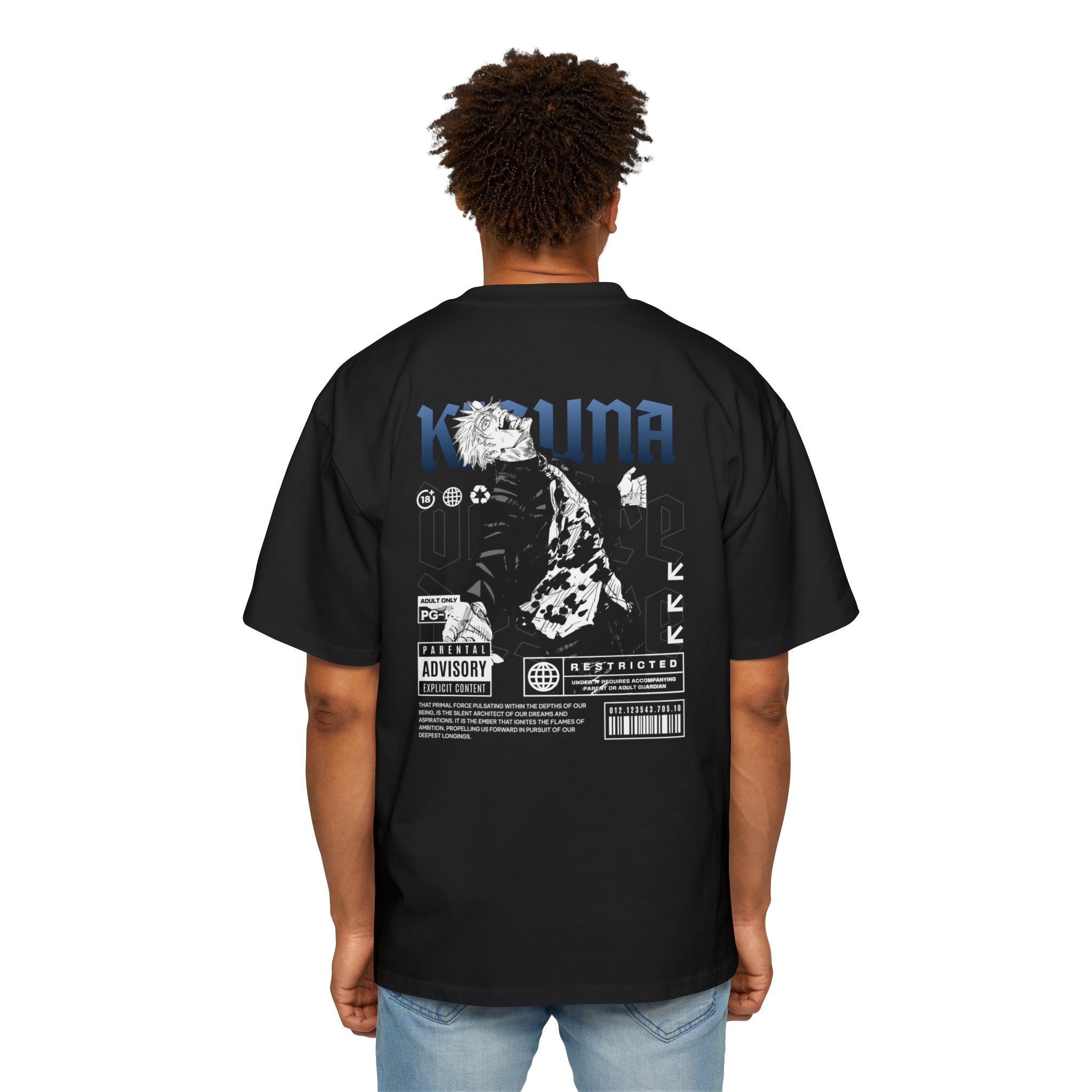 KIZUNA Anime Noir Oversized Graphic Tee