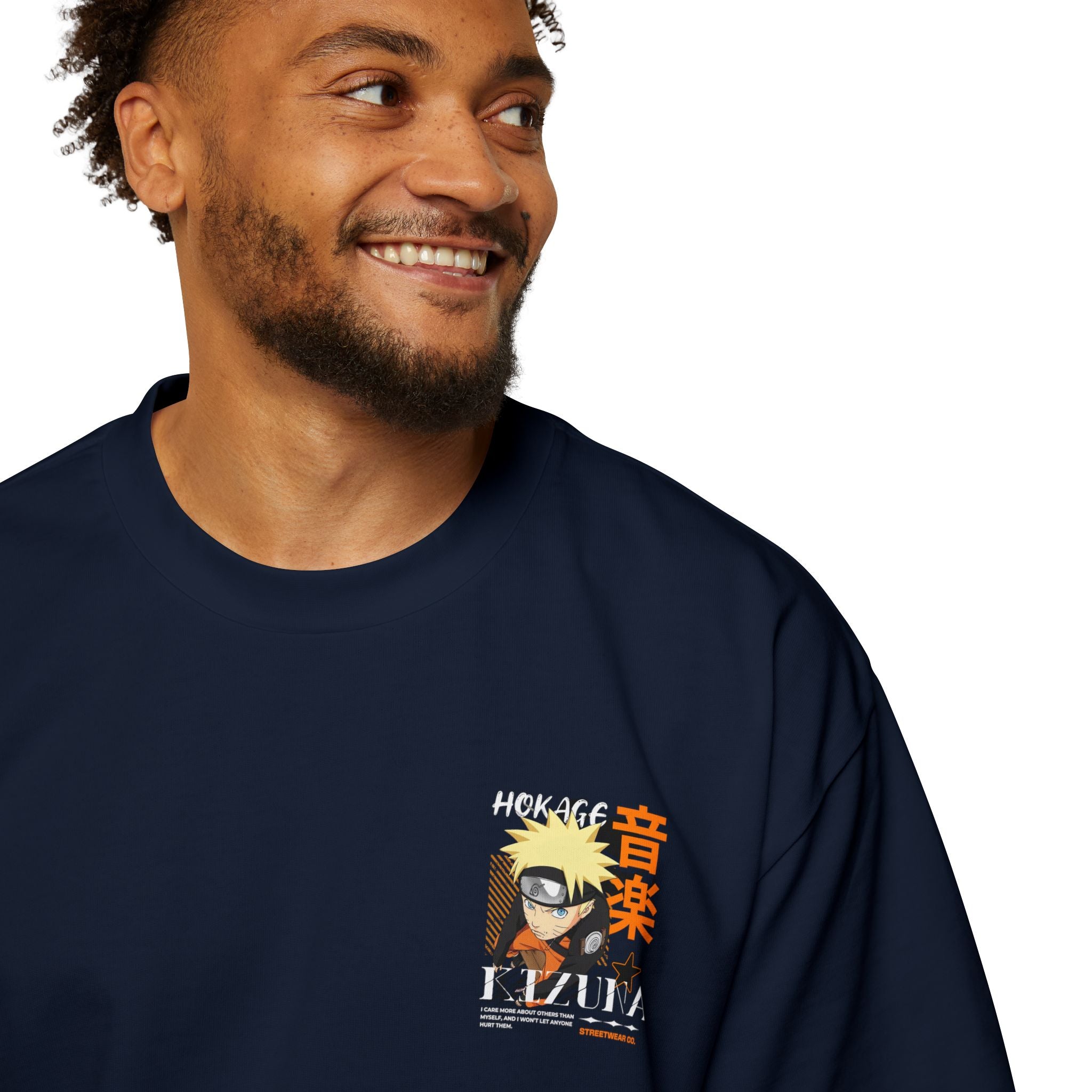 KIZUNA Naruto Hokage Kazuna Graphic Oversized Tee