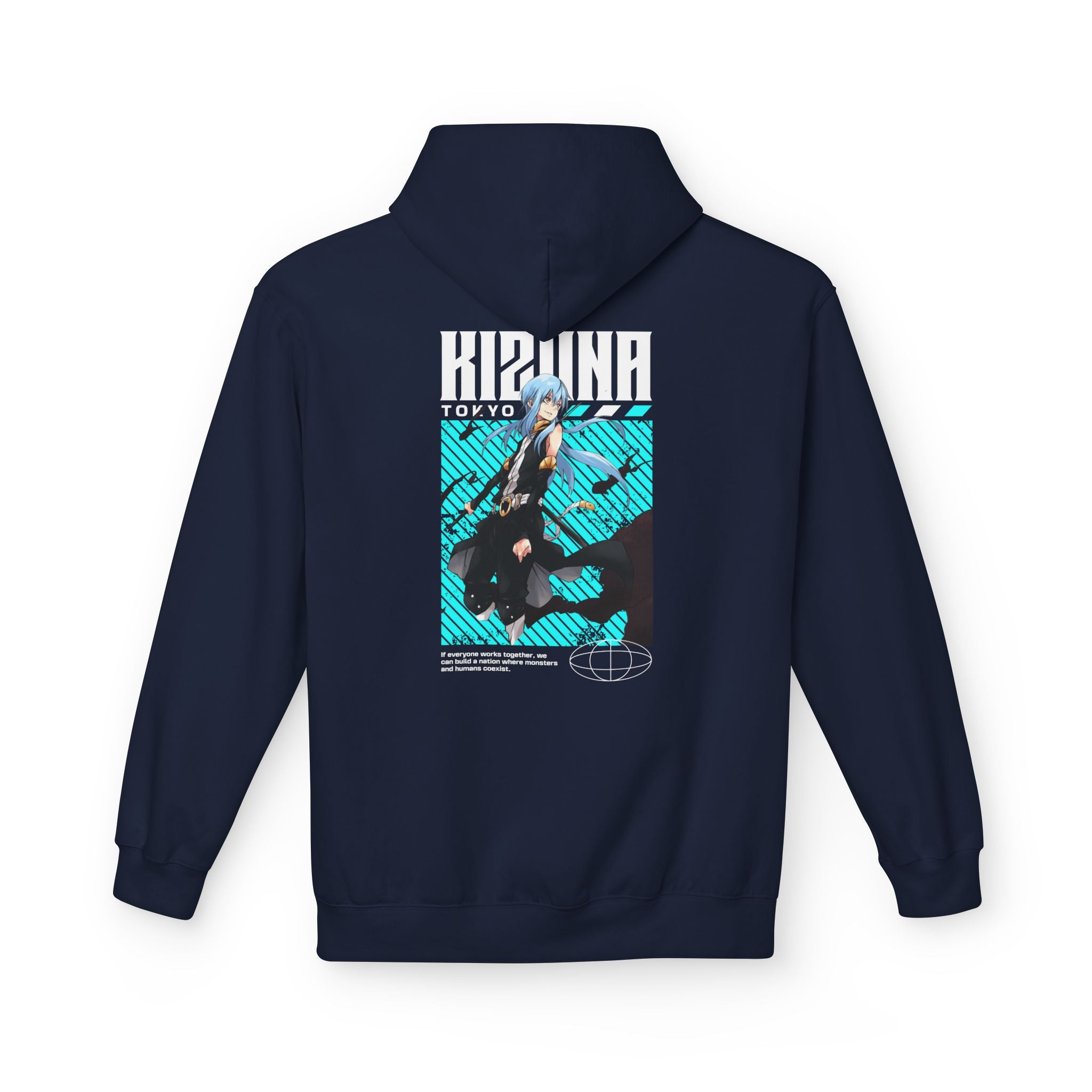 KIZUNA Retro Cyberpunk Anime Hoodie