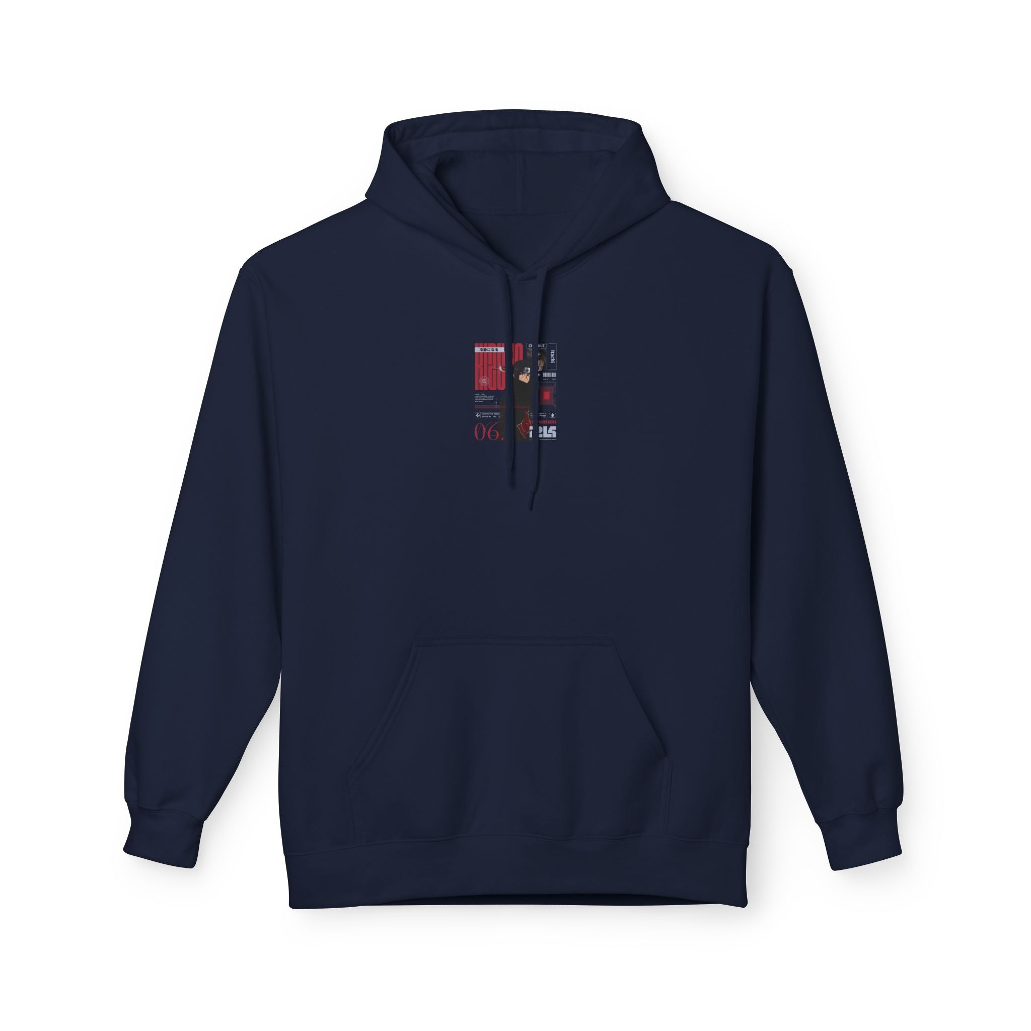 KIZUNA Red Tech Back print Graphic Hoodie