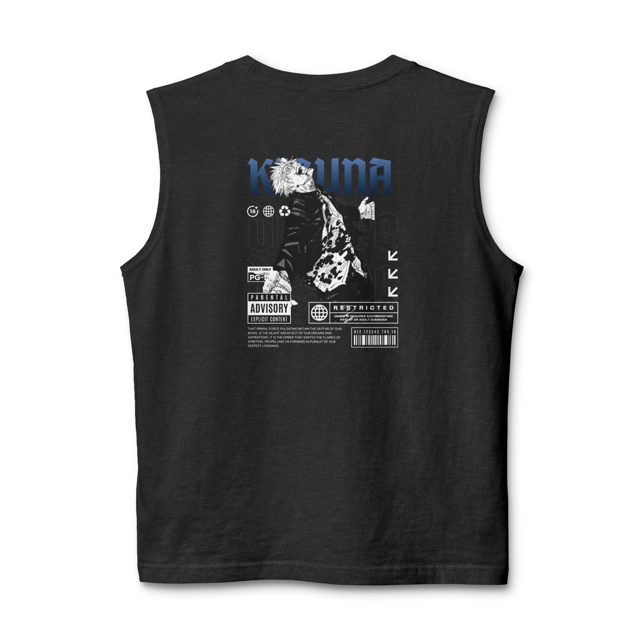 KIZUNA Anime Noir Graphic Muscle Tank