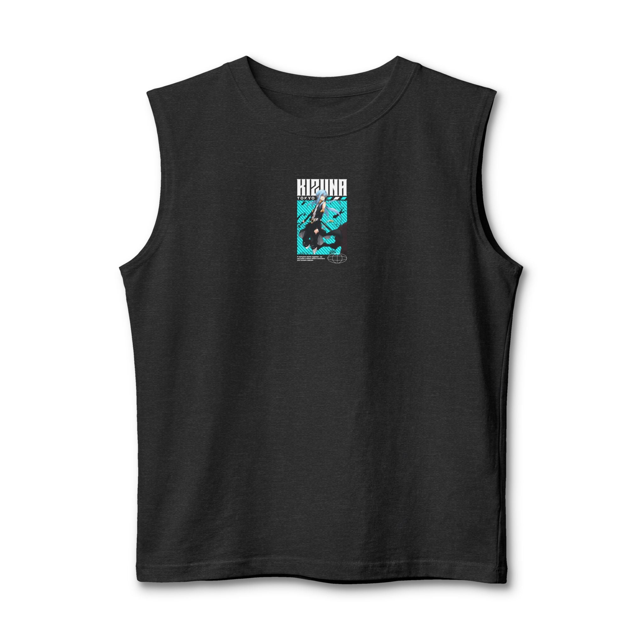 KIZUNA Retro Cyberpunk Anime Muscle Tank