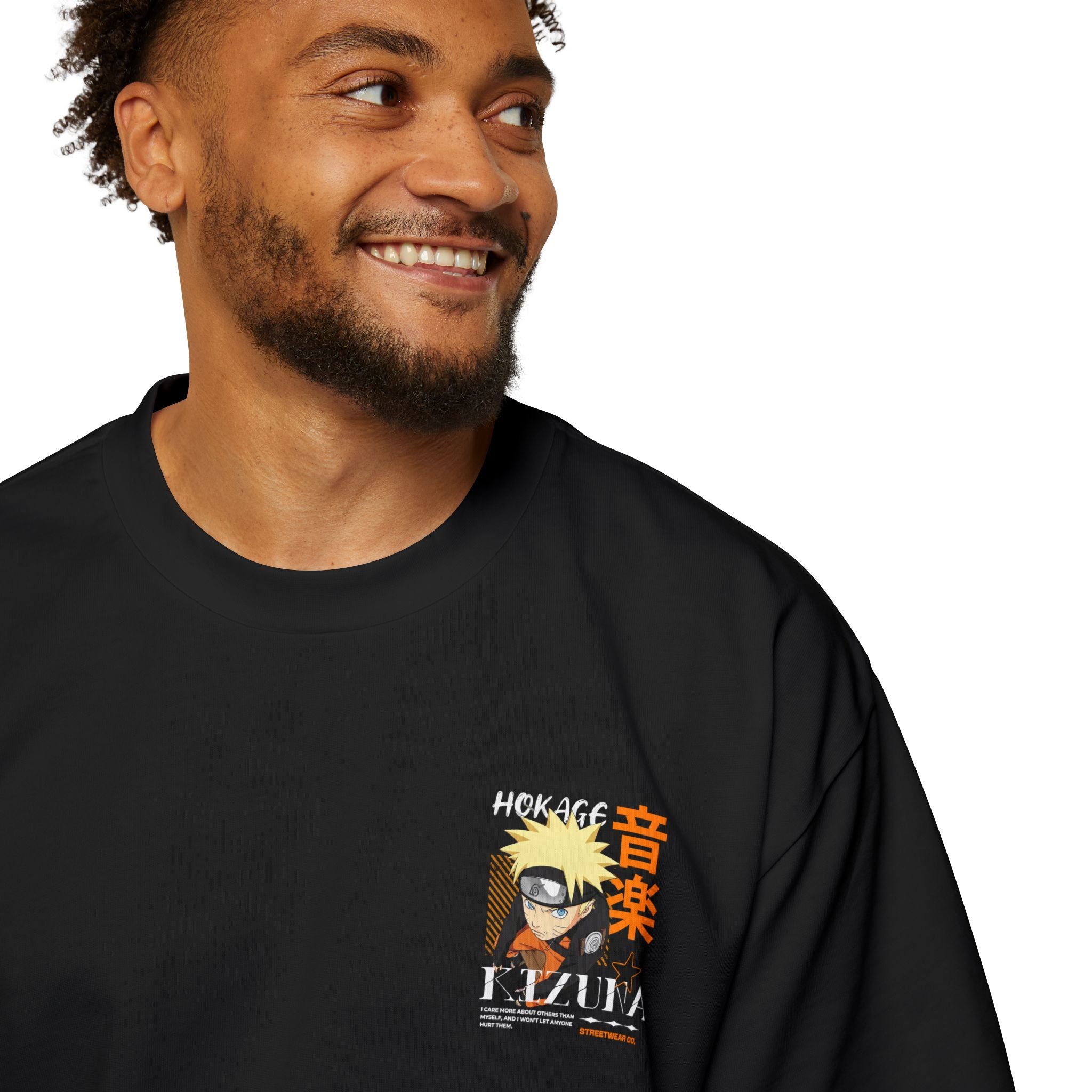 KIZUNA Naruto Hokage Kazuna Graphic Oversized Tee