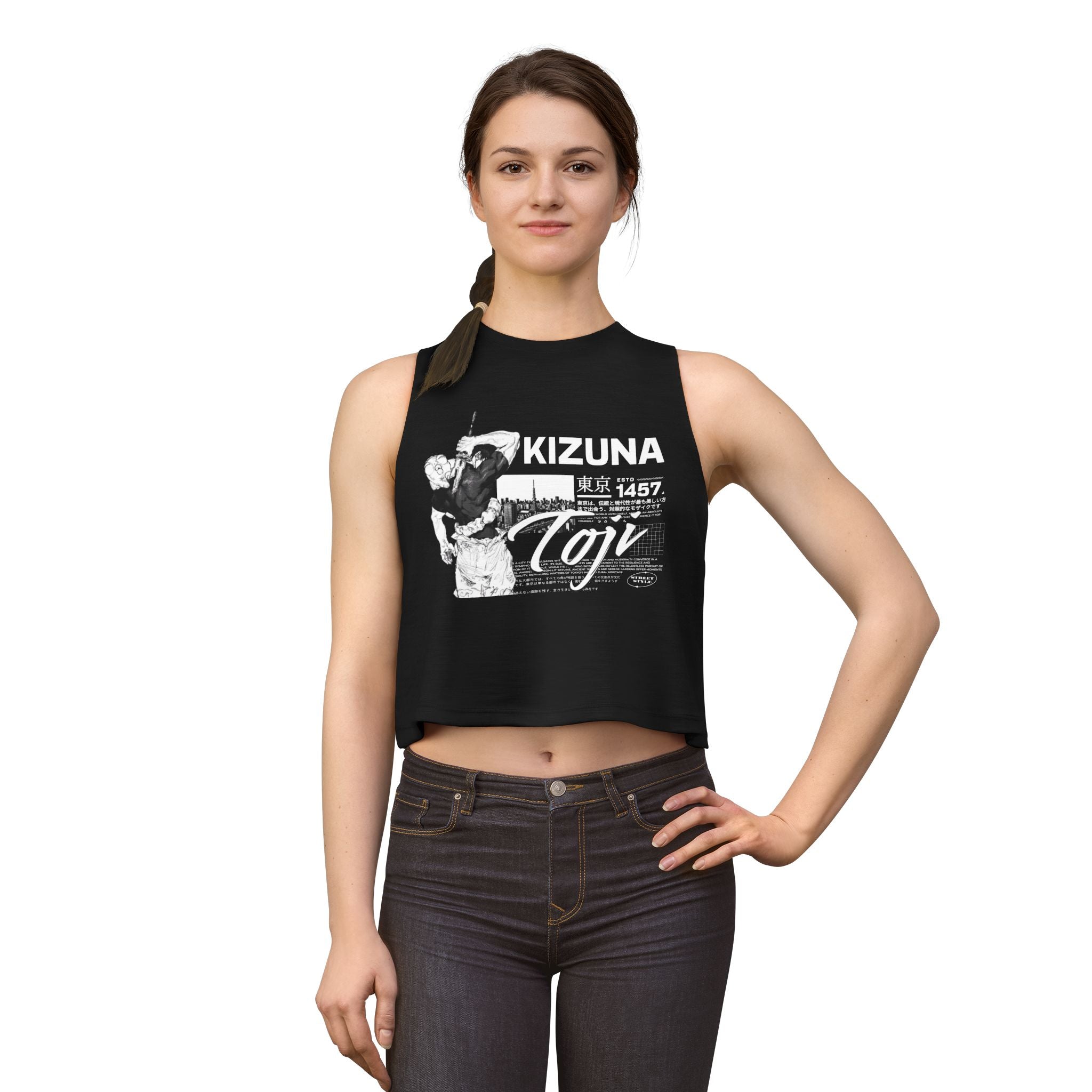 KIZUNA Toji Graphic Crop Top