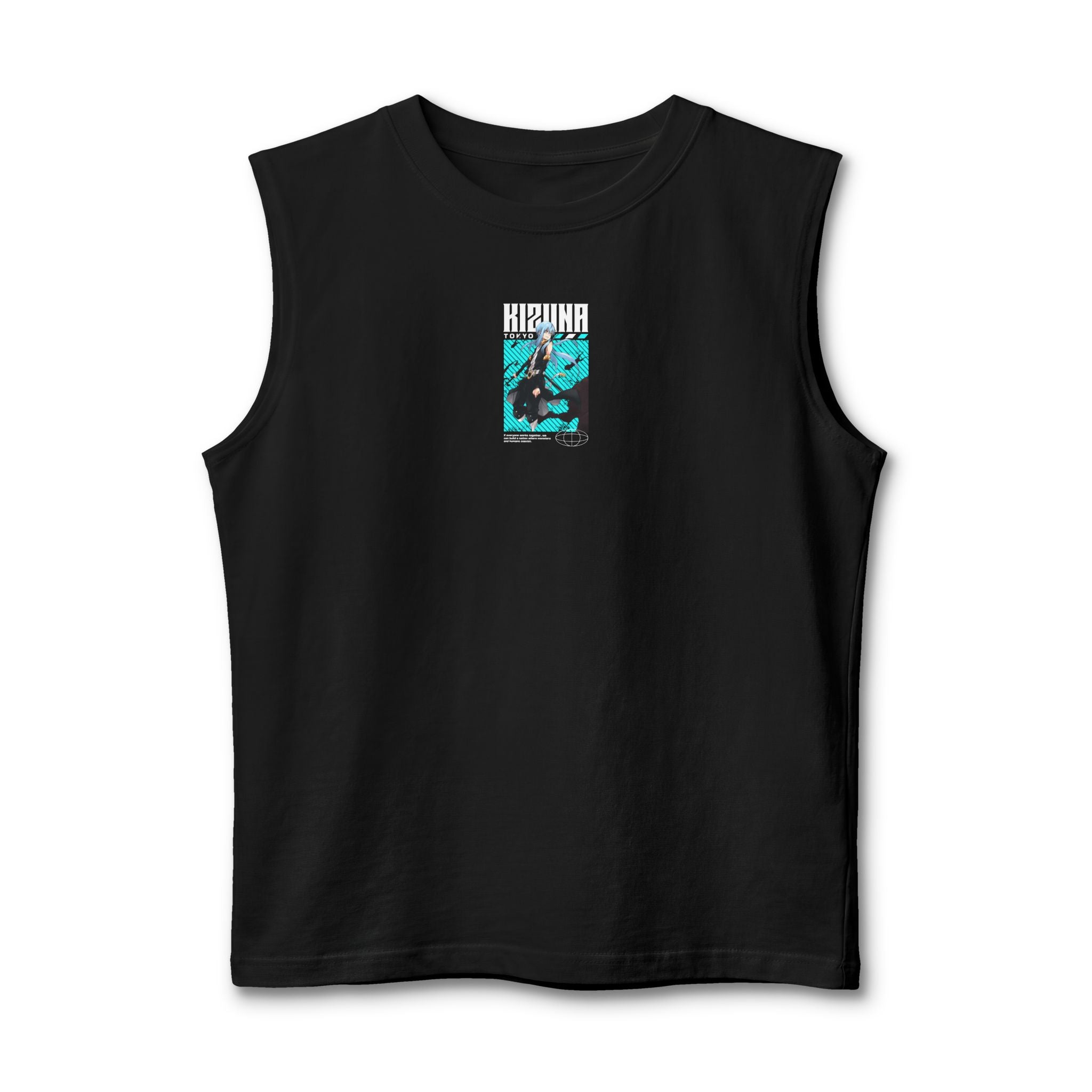 KIZUNA Retro Cyberpunk Anime Muscle Tank