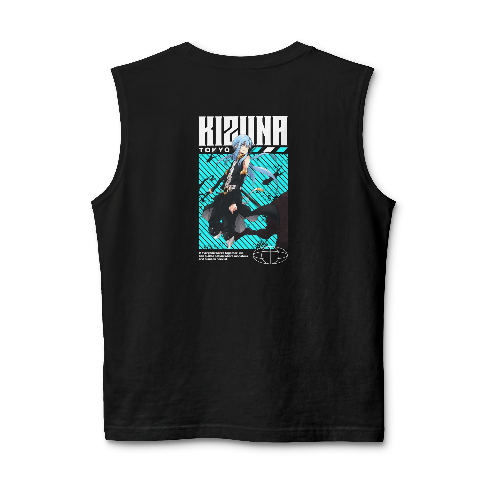 KIZUNA Retro Cyberpunk Anime Muscle Tank