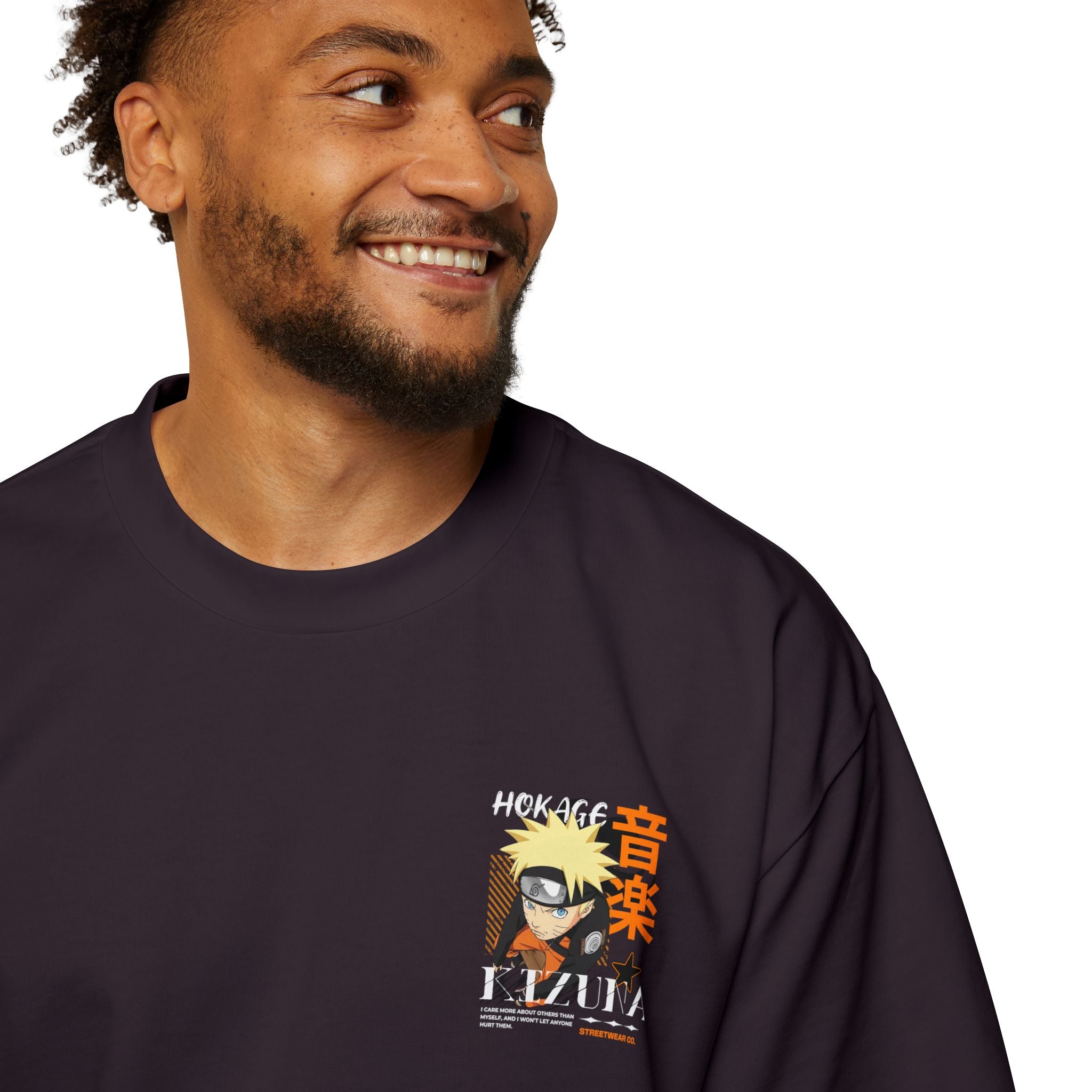 KIZUNA Naruto Hokage Kazuna Graphic Oversized Tee