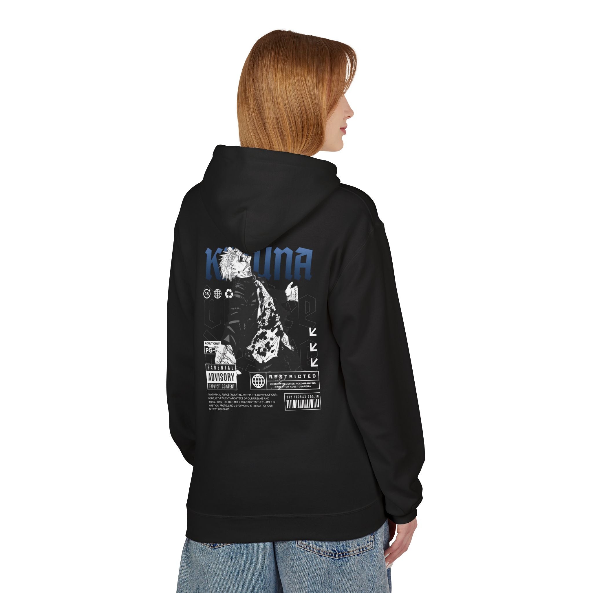 KIZUNA Anime Noir Graphic Hoodie