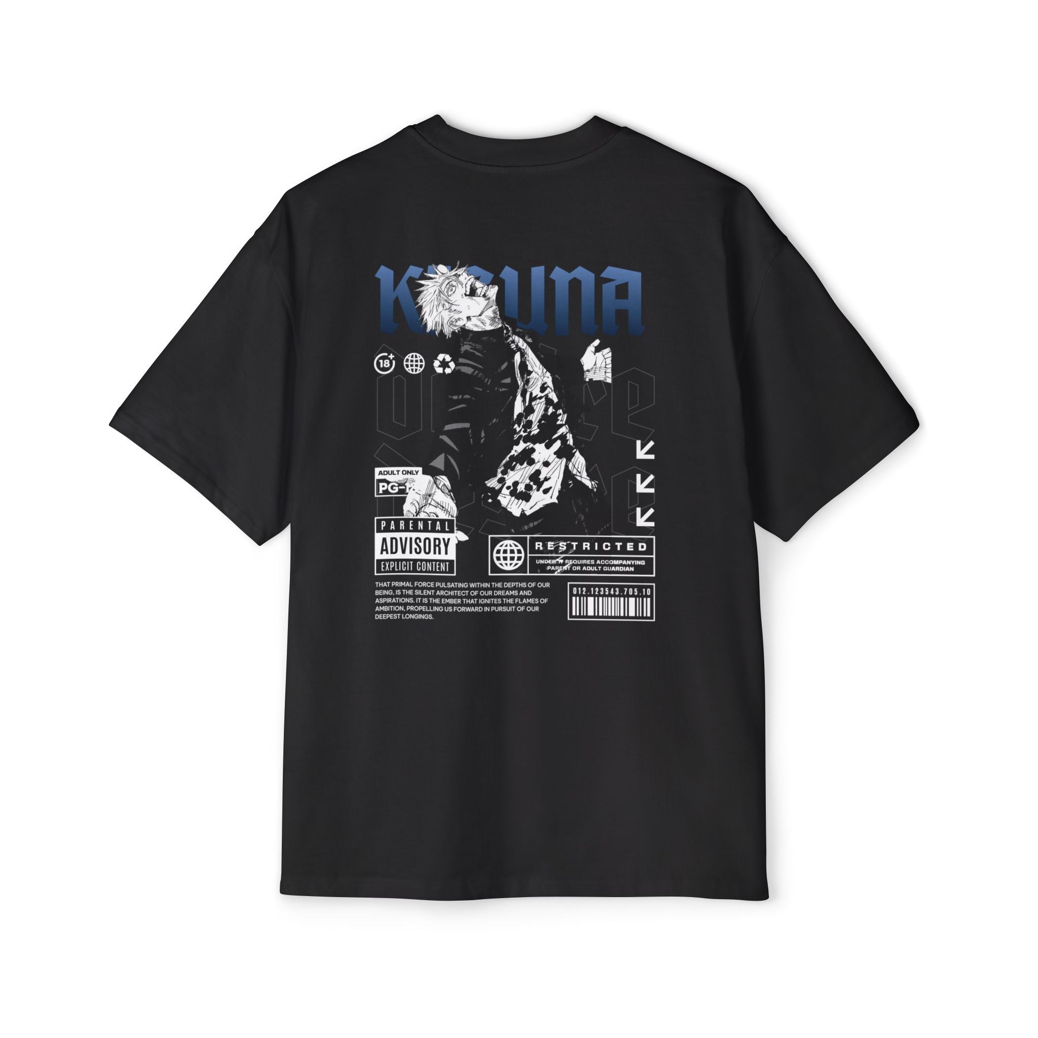 KIZUNA Anime Noir Oversized Graphic Tee