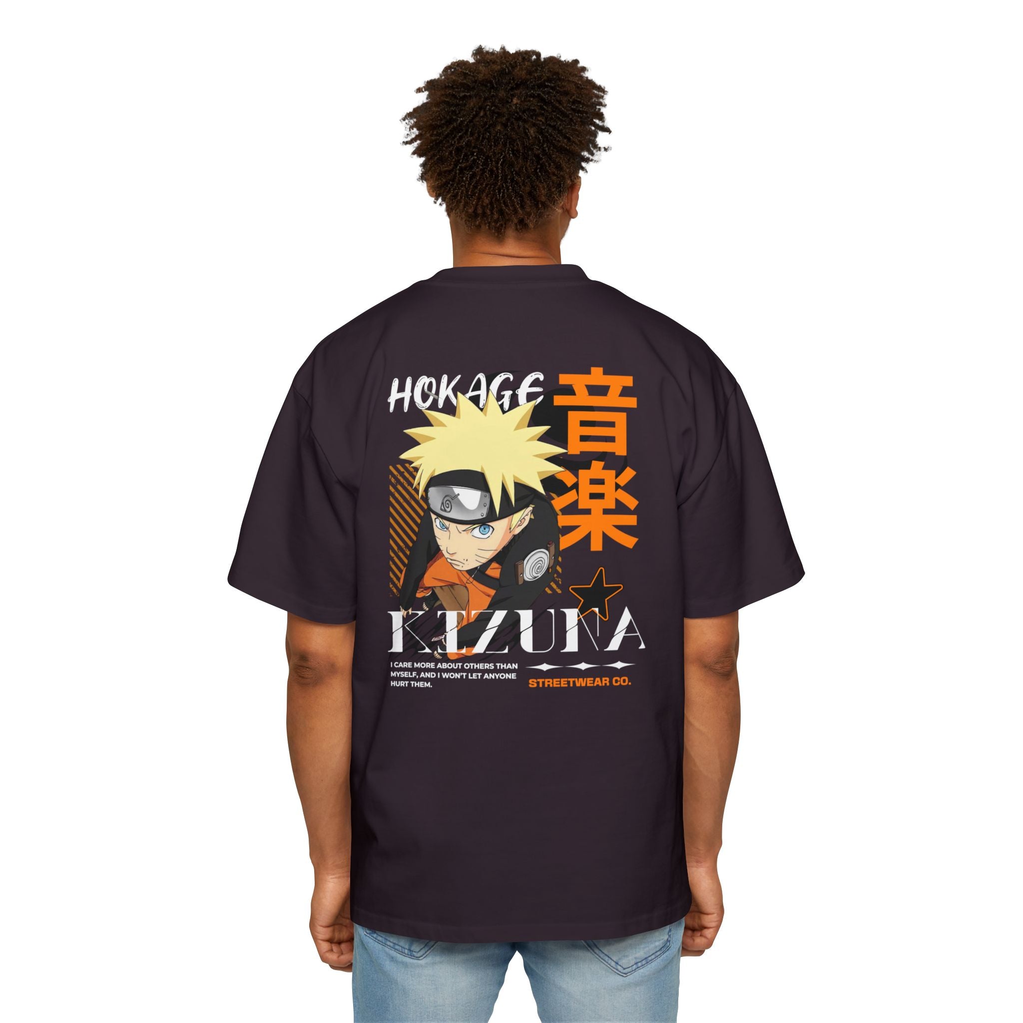KIZUNA Naruto Hokage Kazuna Graphic Oversized Tee