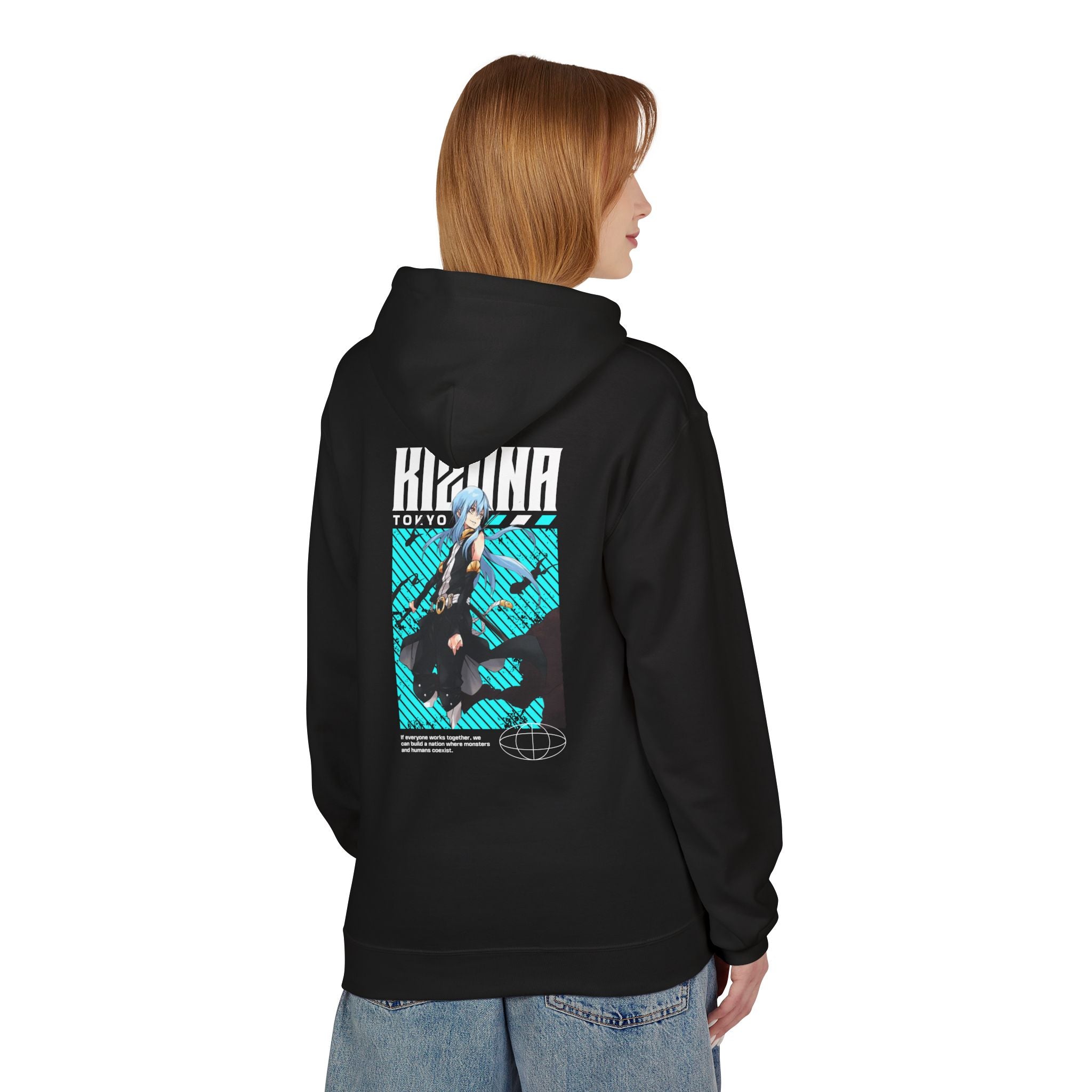 KIZUNA Retro Cyberpunk Anime Hoodie