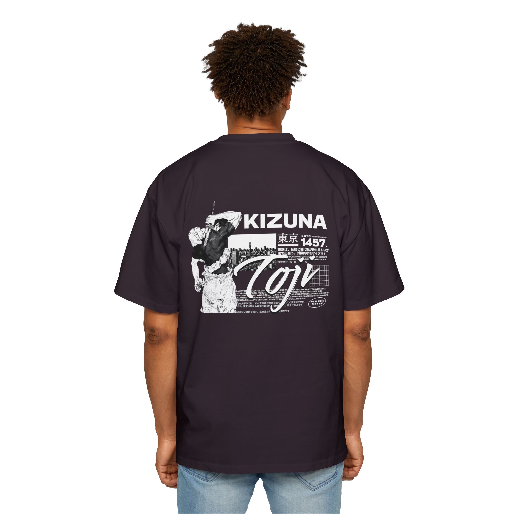 KIZUNA Toji Vintage Anime Oversized Tee