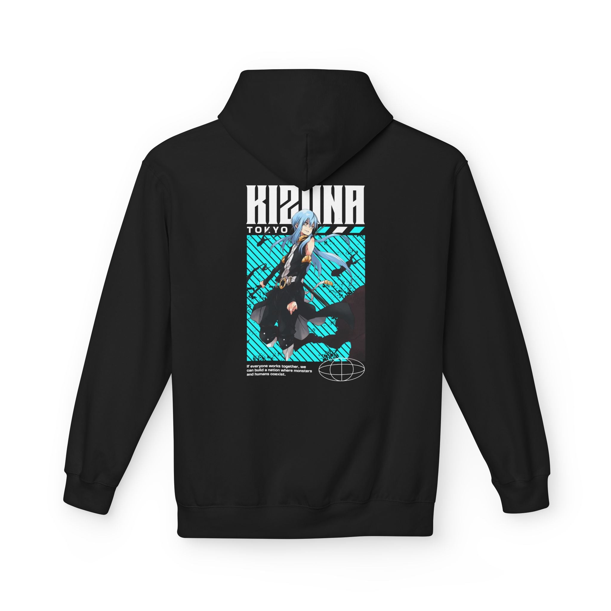 KIZUNA Retro Cyberpunk Anime Hoodie