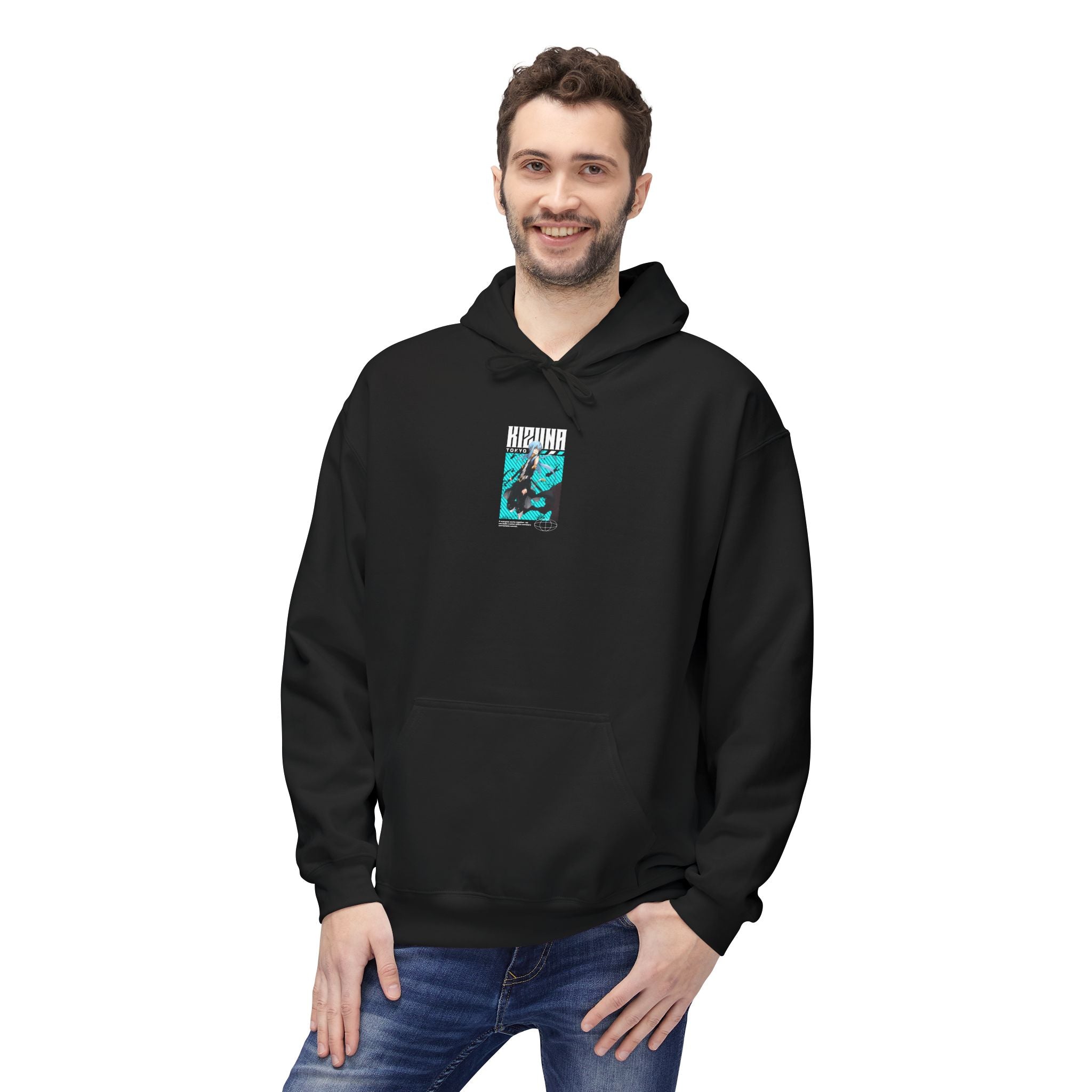 KIZUNA Retro Cyberpunk Anime Hoodie