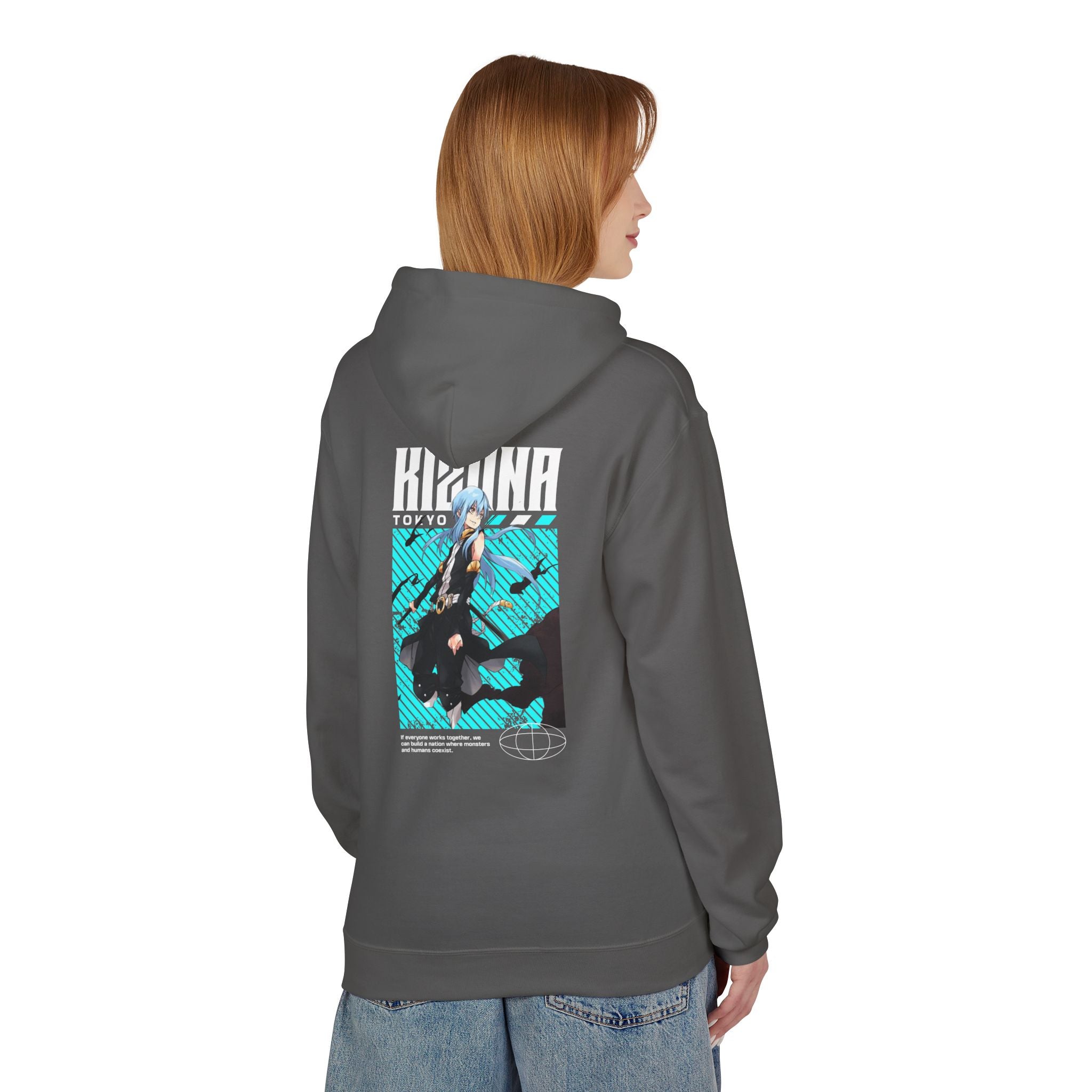 KIZUNA Retro Cyberpunk Anime Hoodie