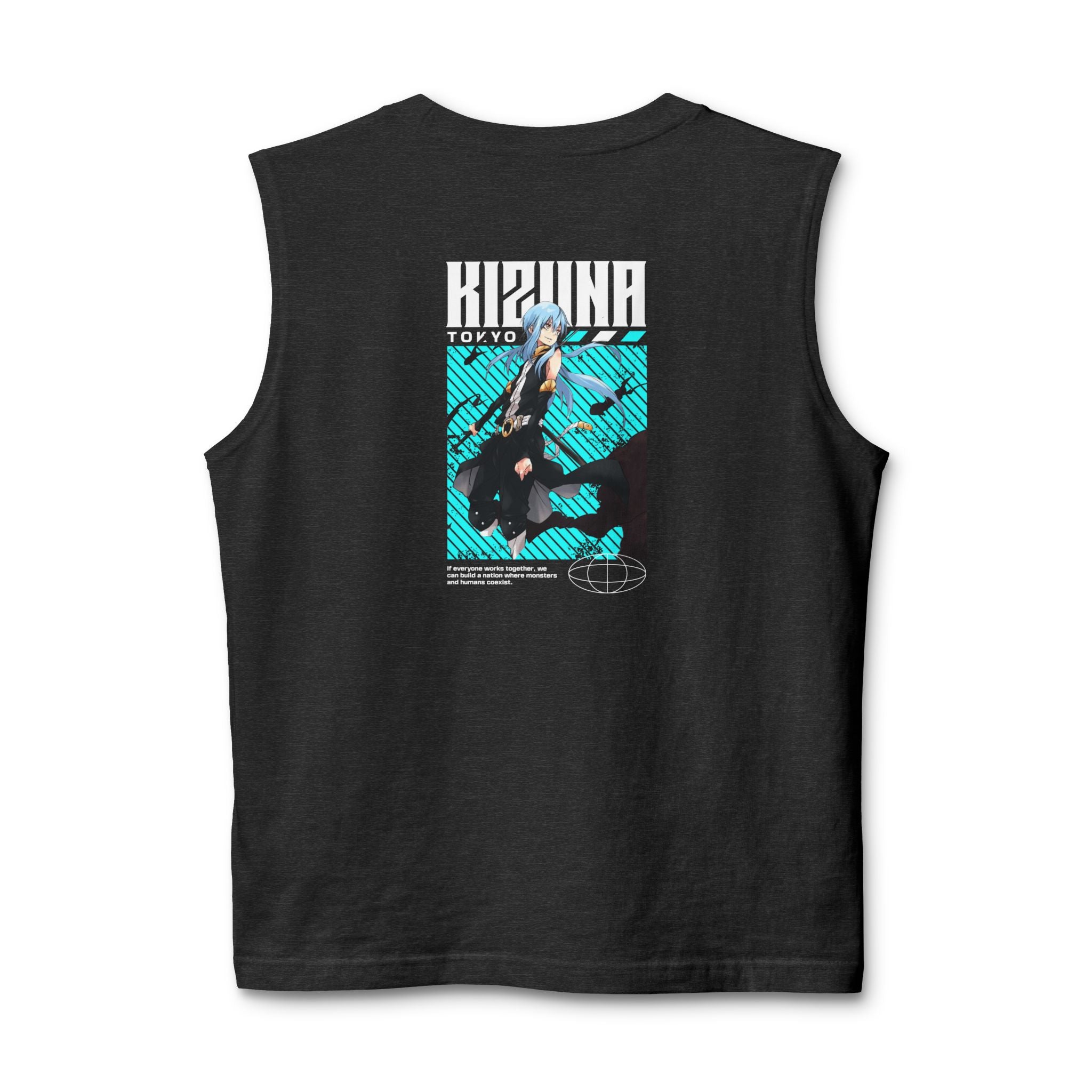 KIZUNA Retro Cyberpunk Anime Muscle Tank