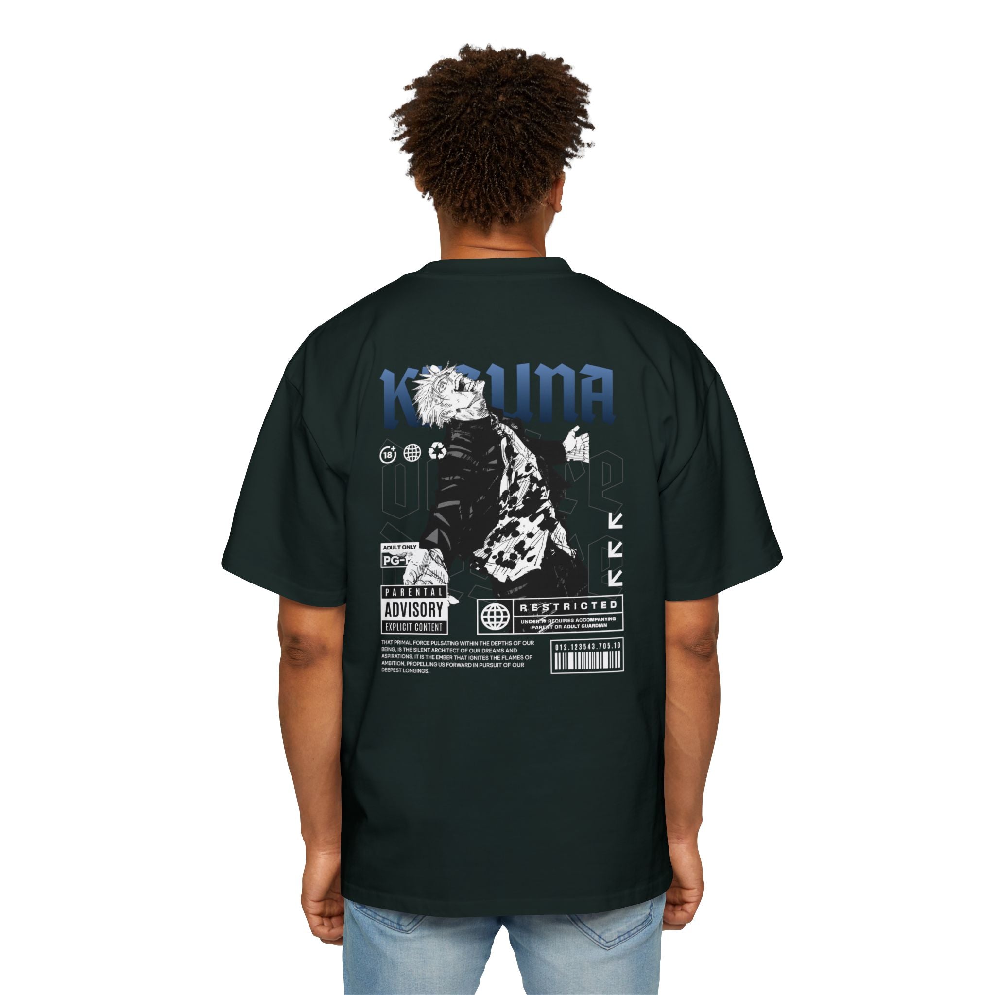 KIZUNA Anime Noir Oversized Graphic Tee