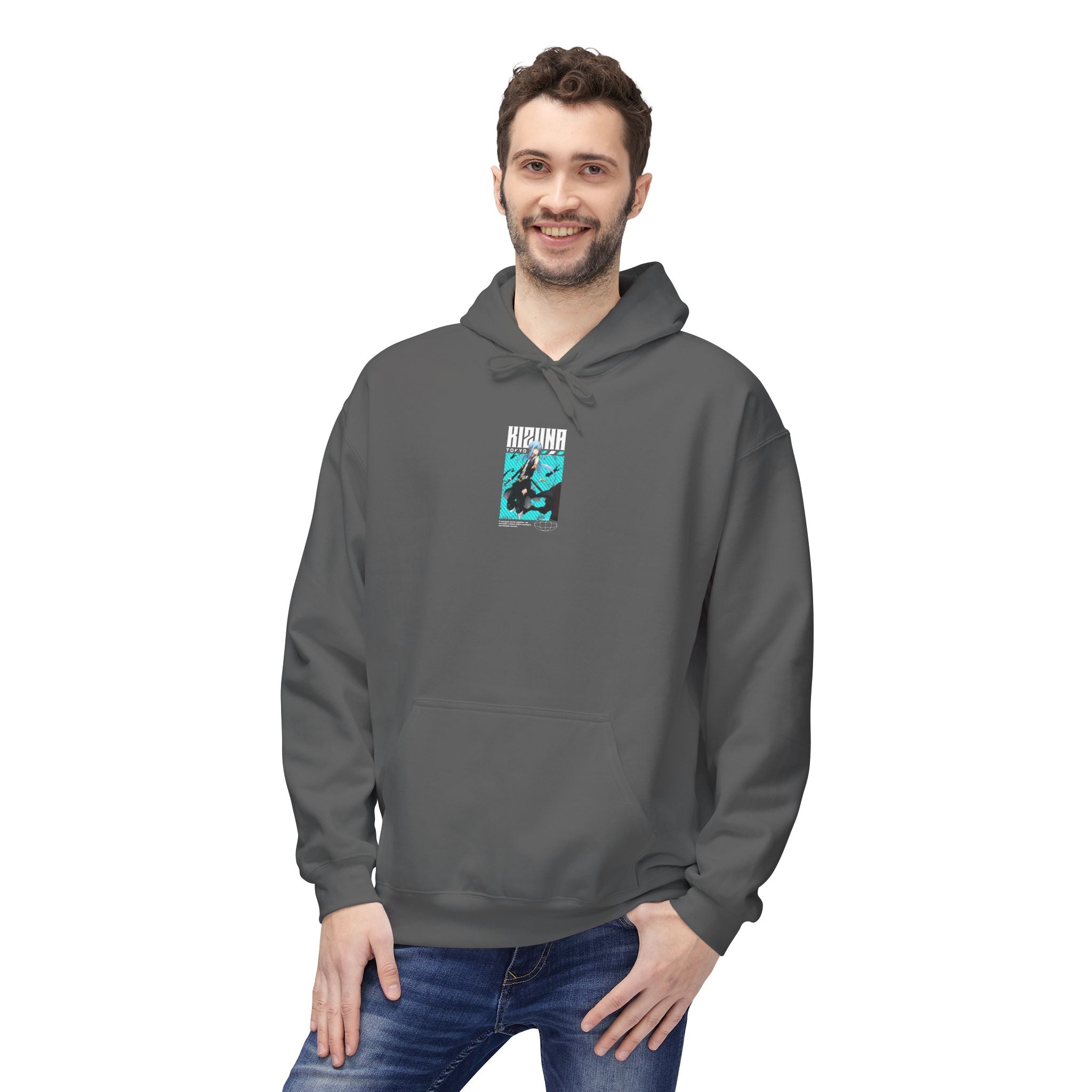 KIZUNA Retro Cyberpunk Anime Hoodie