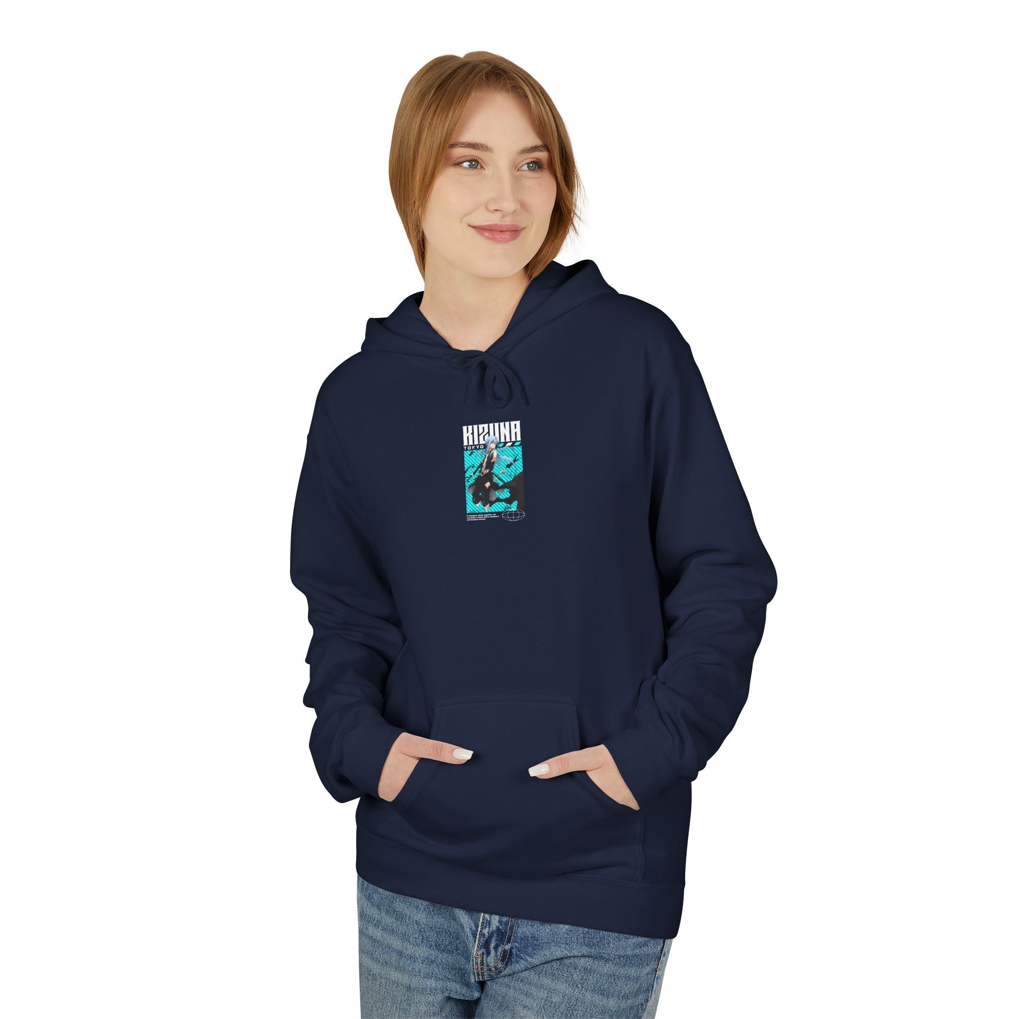 KIZUNA Retro Cyberpunk Anime Hoodie