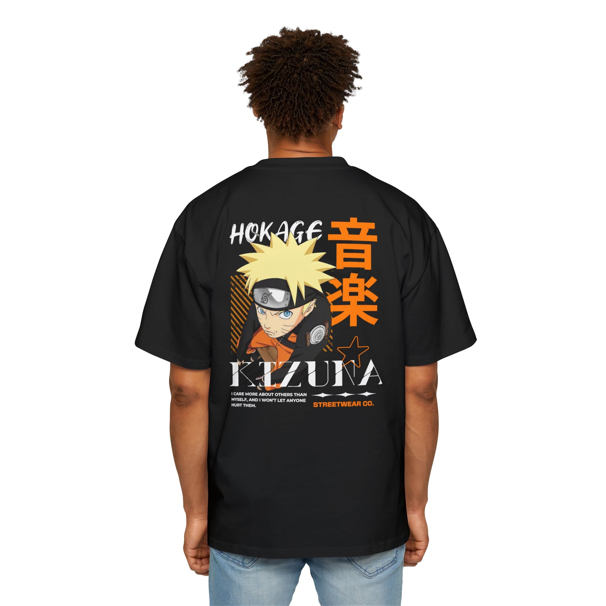 KIZUNA Naruto Hokage Kazuna Graphic Oversized Tee