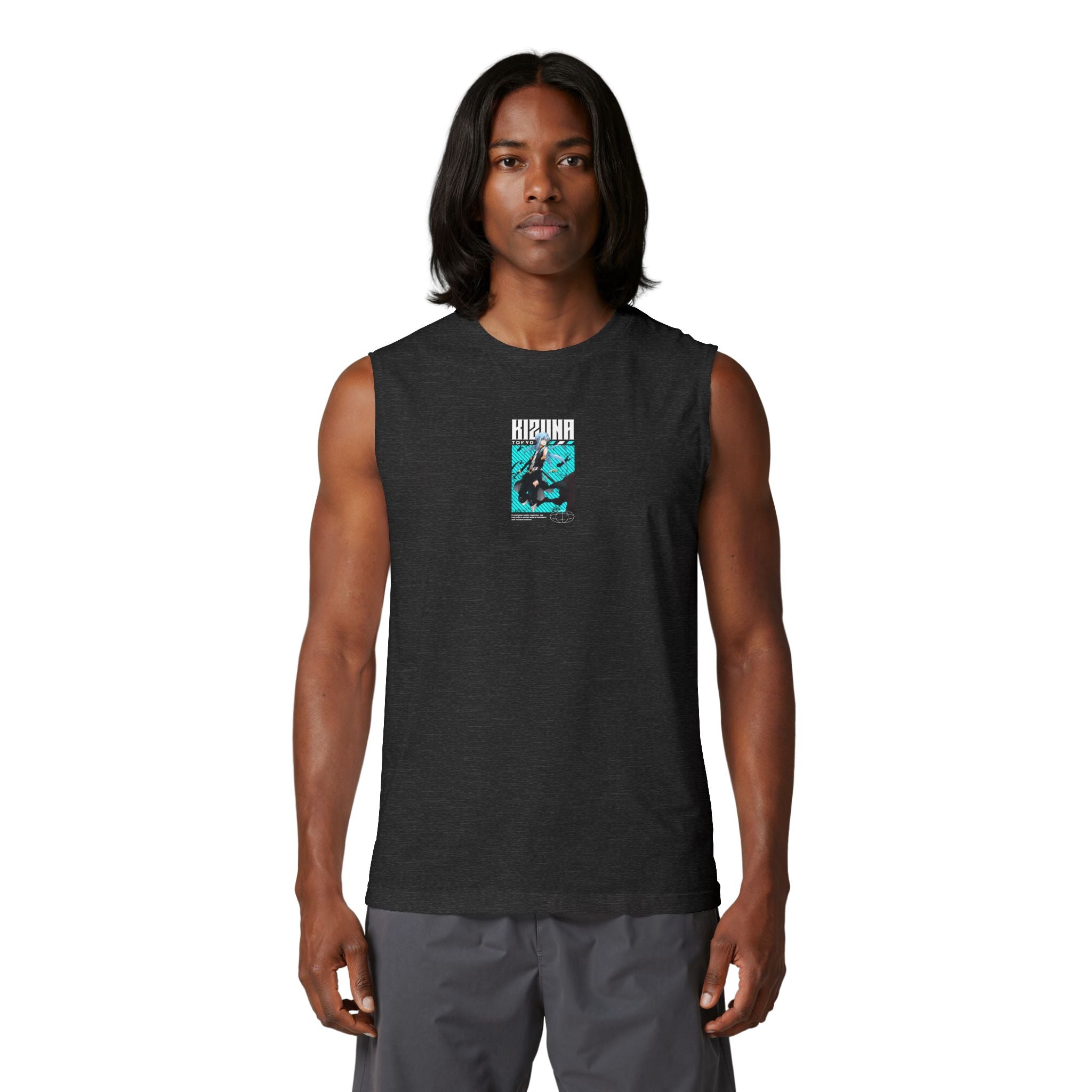 KIZUNA Retro Cyberpunk Anime Muscle Tank