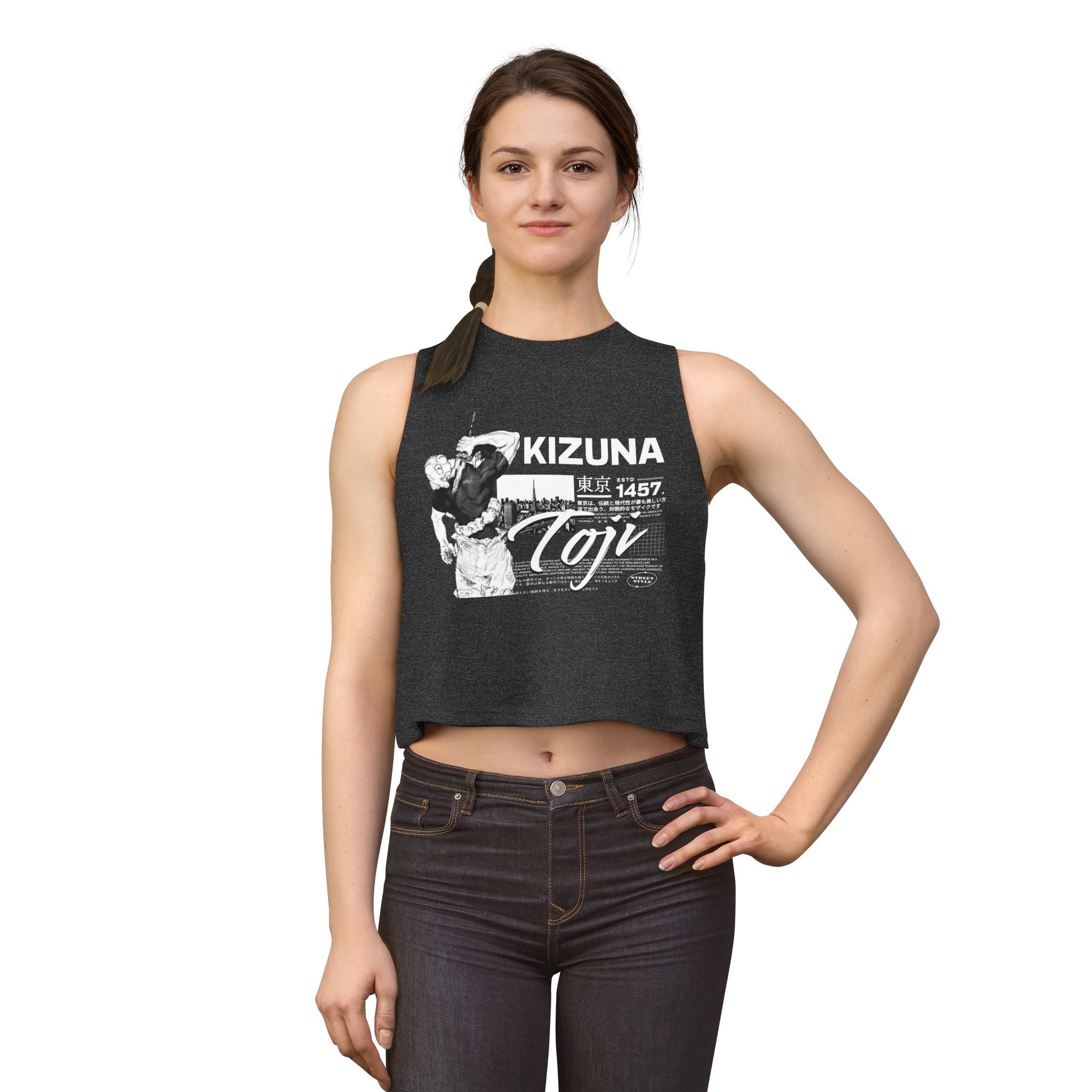 KIZUNA Toji Graphic Crop Top