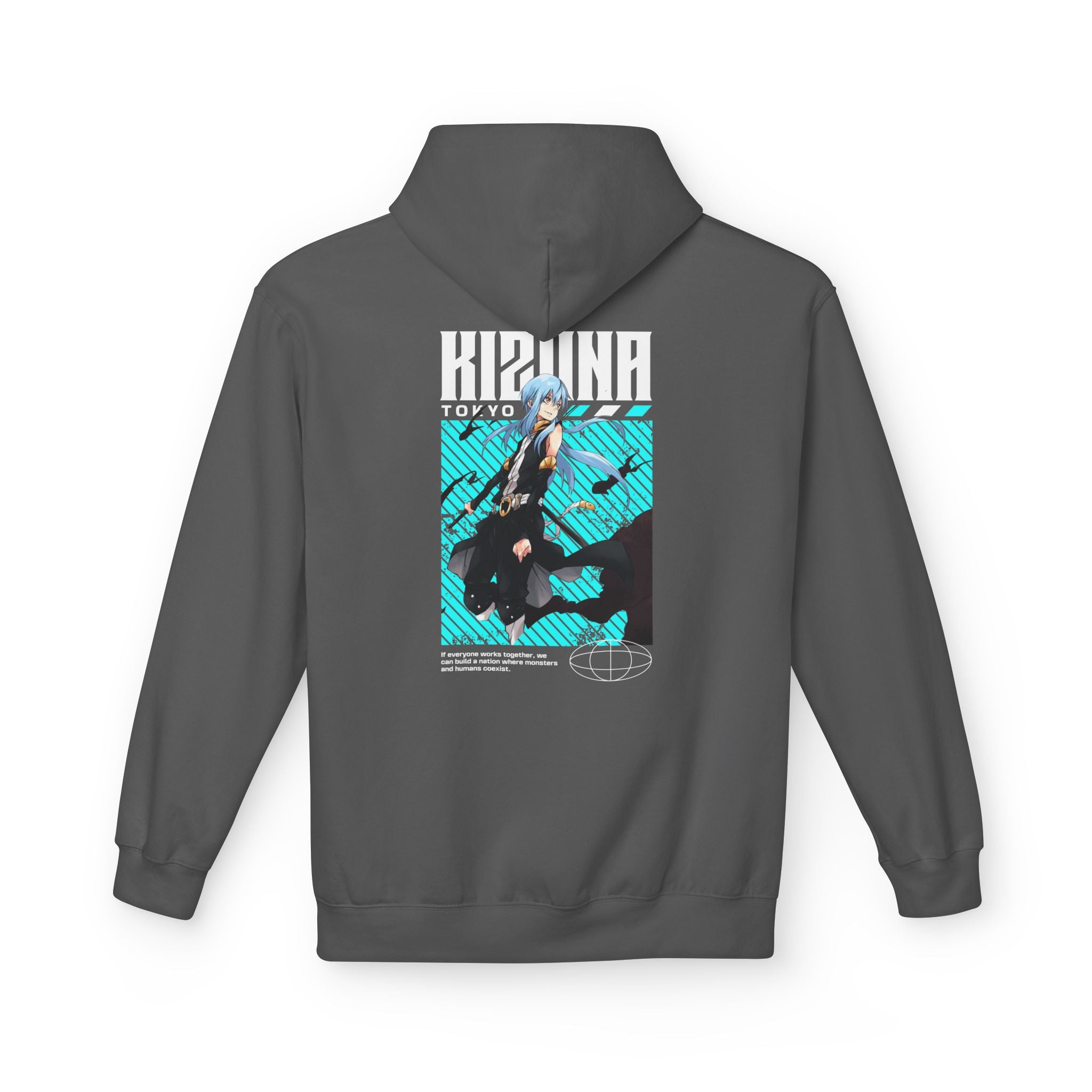 KIZUNA Retro Cyberpunk Anime Hoodie