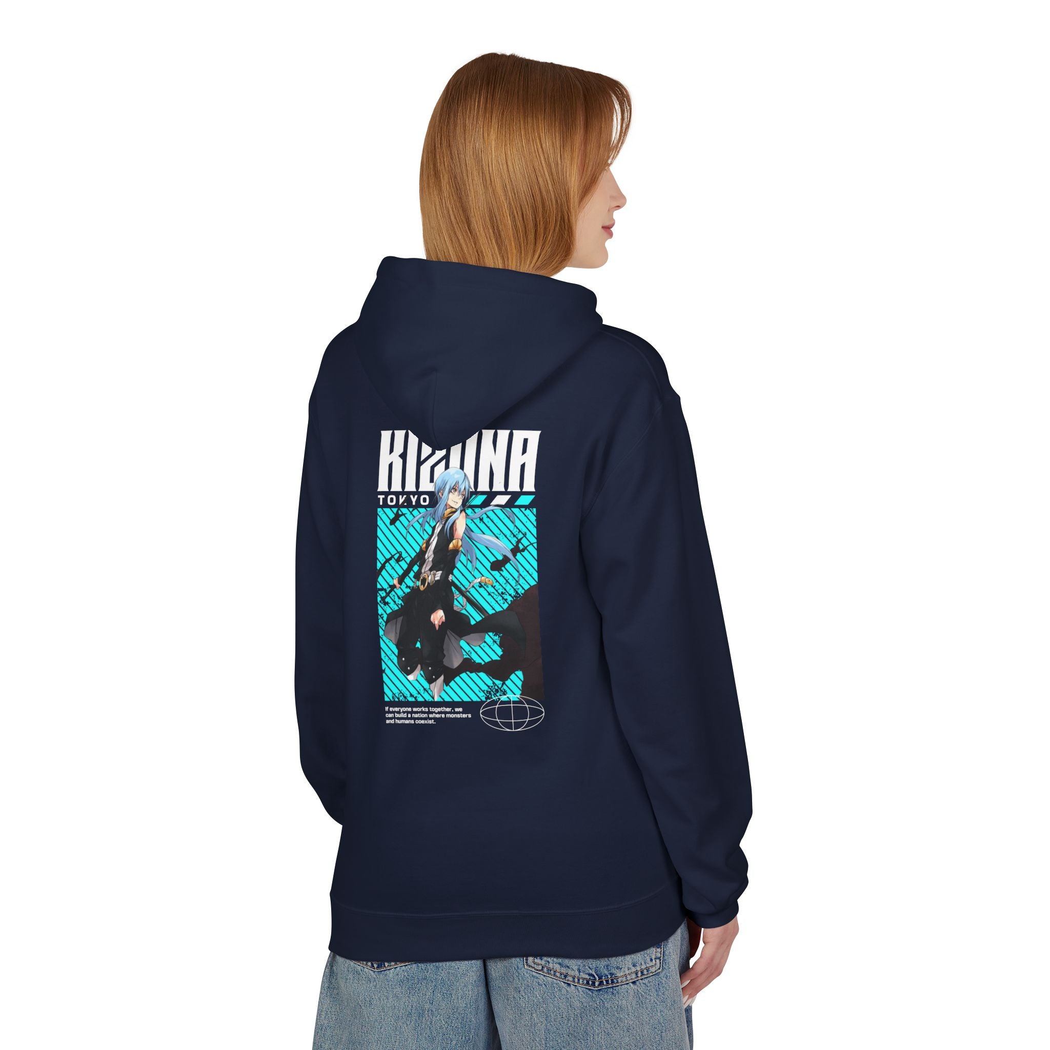 KIZUNA Retro Cyberpunk Anime Hoodie