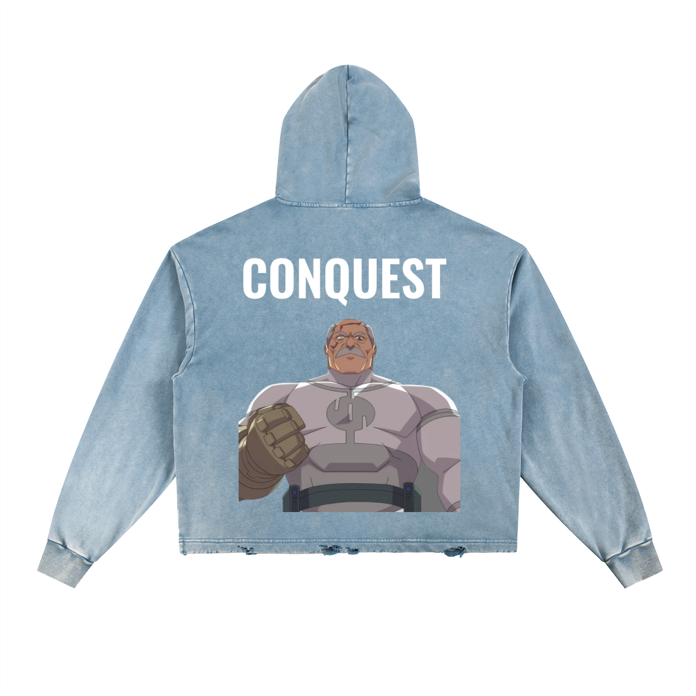 KIZUNA: Conquest – Vintage Frayed Hoodie