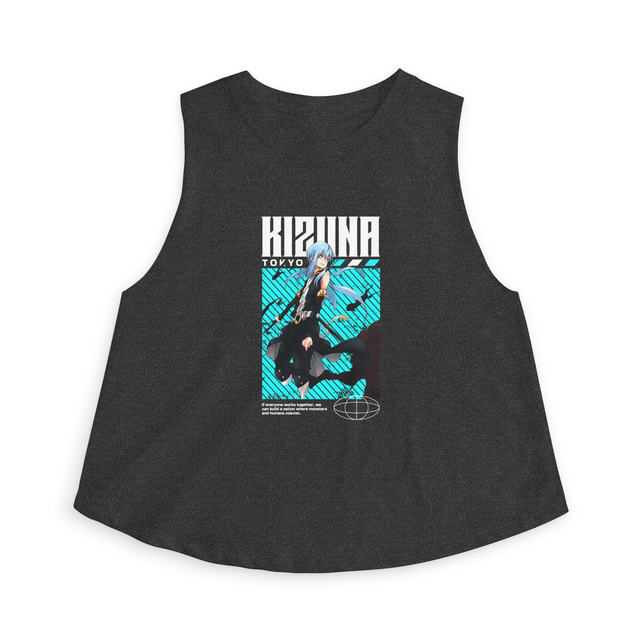 KIZUNA Retro Cyberpunk Anime Crop Top