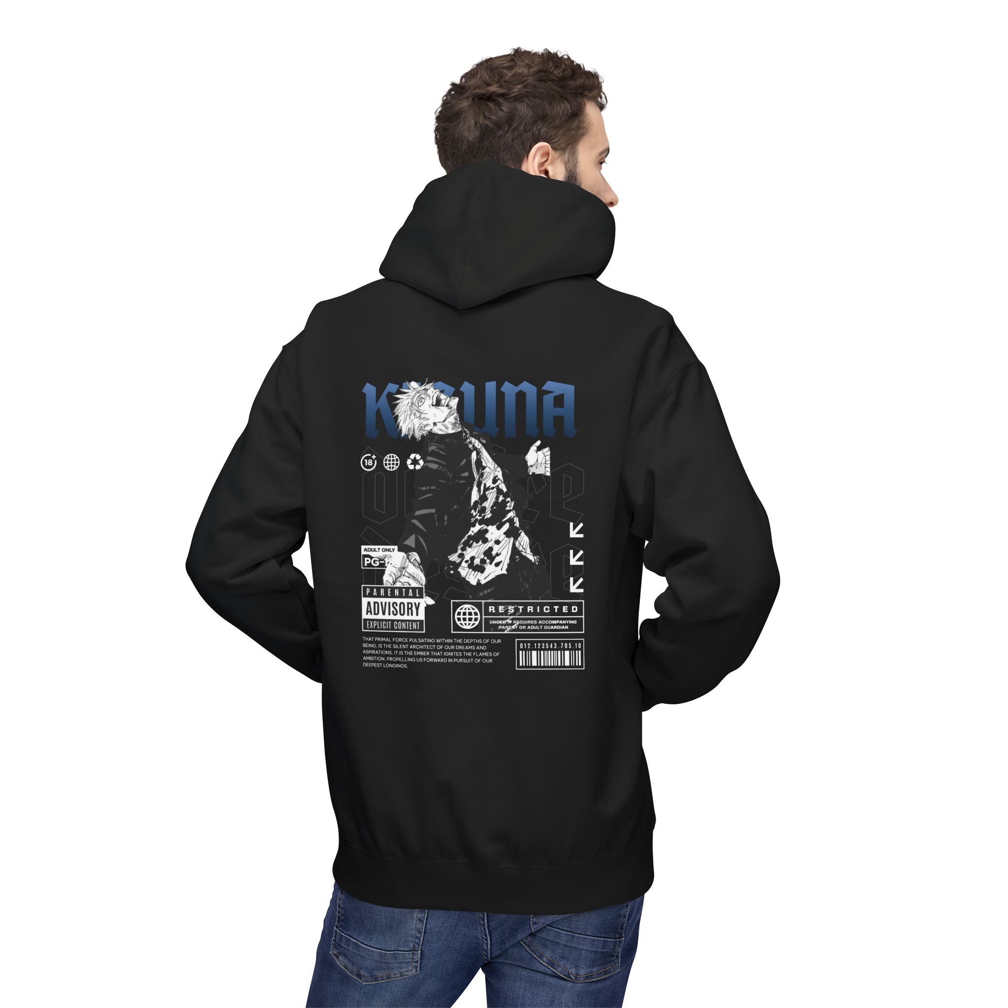 KIZUNA Anime Noir Graphic Hoodie