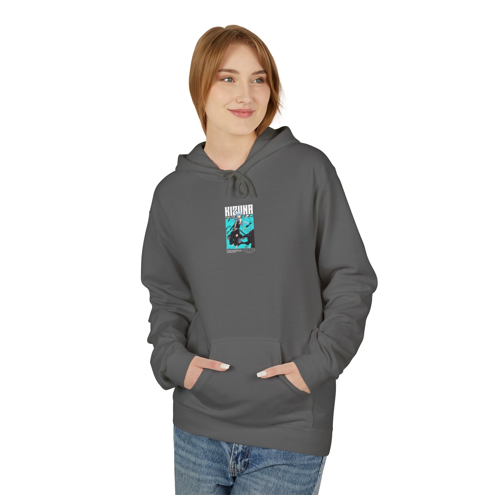 KIZUNA Retro Cyberpunk Anime Hoodie