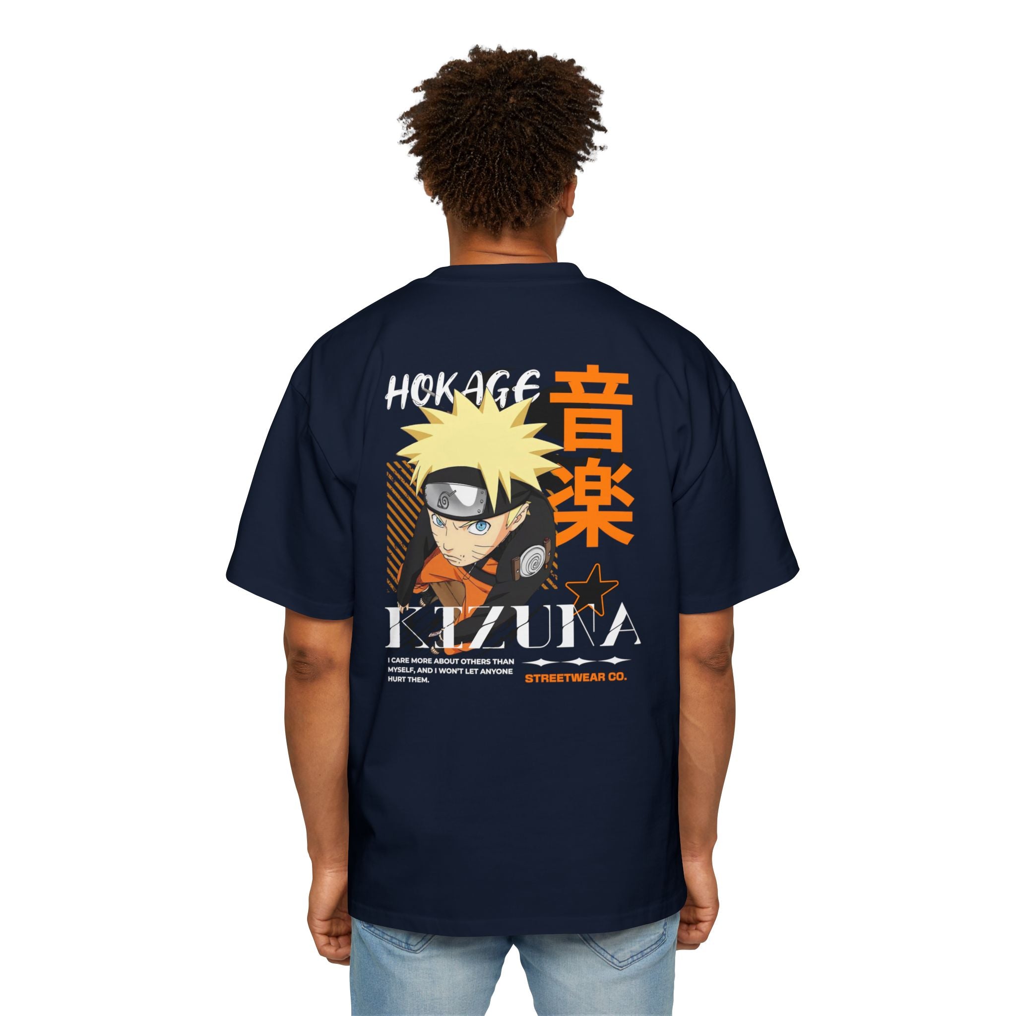 KIZUNA Naruto Hokage Kazuna Graphic Oversized Tee