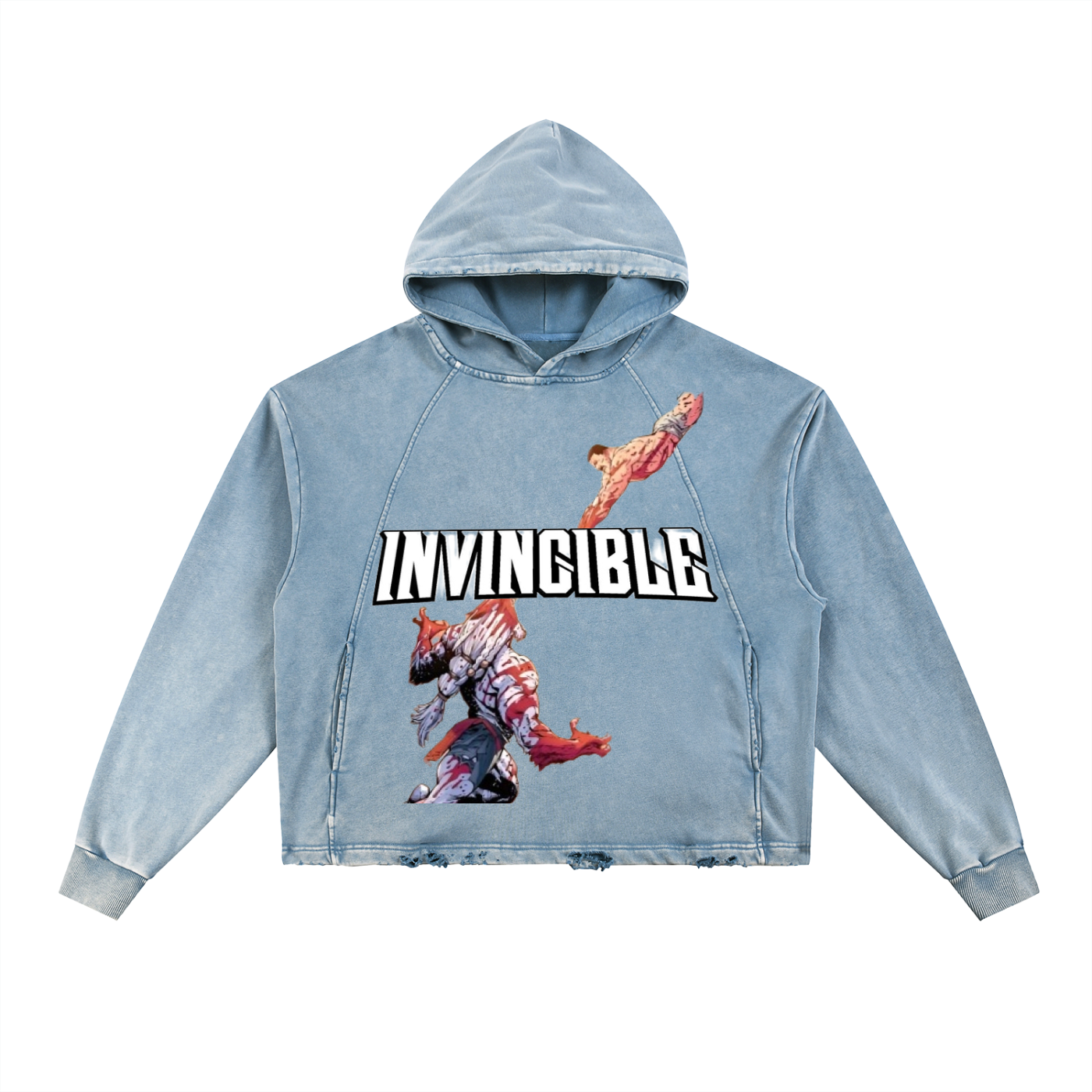 Vintage Washed battle beast hoodie