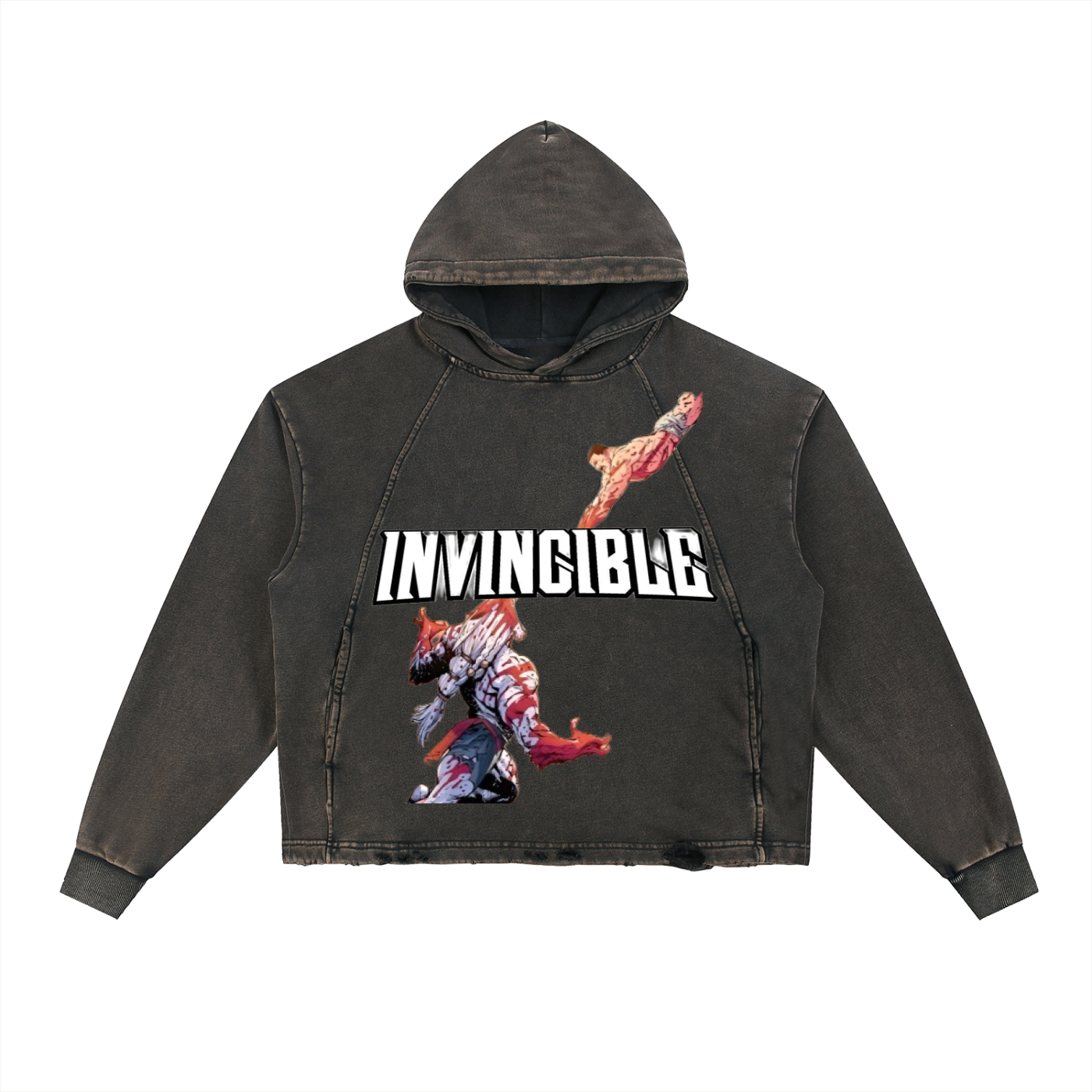 Vintage Washed battle beast hoodie